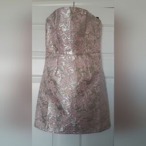 Forever 21 Pink and Silver Mini Dress